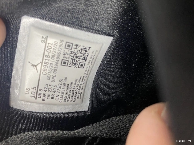 Rep Onekick DB9818-001 Triple Jordan Black Retro 6 SD (W) 0719
